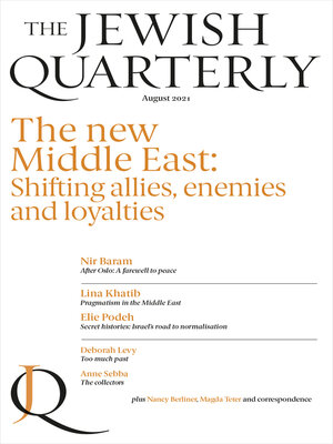 cover image of Jewish Quarterly 245 the New Middle East